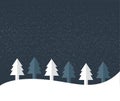 Christmas tree land. Royalty Free Stock Photo