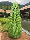 Christmas tree of leaved corns Royalty Free Stock Photo