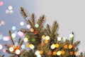 Christmas tree lights background