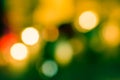 Christmas Tree Lights Bokeh Blurred Out of Focus for background abstract. Festive Gift of Happiness and the New Year