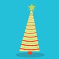 christmas tree lines 05 Royalty Free Stock Photo