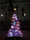 Christmas tree lit up at vaticans city Royalty Free Stock Photo