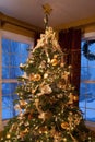 Christmas Tree in Living Room Royalty Free Stock Photo