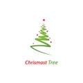 Christmas tree logo Royalty Free Stock Photo