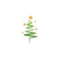 Christmas tree logo Royalty Free Stock Photo