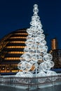 Christmas tree at London City Hall Royalty Free Stock Photo