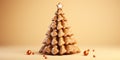 Christmas tree, made of gingerbread cookies Royalty Free Stock Photo