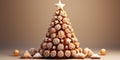 Christmas tree, made of gingerbread cookies Royalty Free Stock Photo