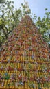 Christmas Tree Made Of Recycled Plastic Bottles