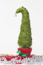 Christmas tree made of sisal Royalty Free Stock Photo