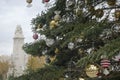 Christmas tree in Madrid, Spain Square
