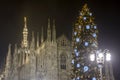 Christmas Tree and Madunina, Milan