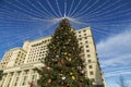 Christmas tree on Manezhnaya square in Moscow,