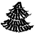 Christmas tree marker lines holiday new year christmas spruce red