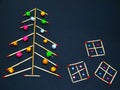 Christmas tree with matches,christmas decoration