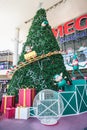 A Christmas tree in Mega Bangna Shopping Mall at Bangna-Trad road Bangna Bangkok Thailand Royalty Free Stock Photo