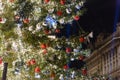 Christmas tree in Milano Piazza Duomo Galleria Vittorio Emanuele Royalty Free Stock Photo