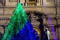 Christmas tree in Milano Piazza San Fedele