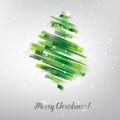 Christmas tree in modern vibrant style symbol