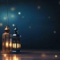 christmas tree in the night lantern in the snow lantern in the night Royalty Free Stock Photo