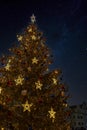 Christmas tree at Old Town Square, Prague, Czech Republic Royalty Free Stock Photo