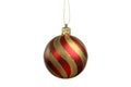 Christmas Tree Ornament, ball, decorations. Isolated white background. Royalty Free Stock Photo