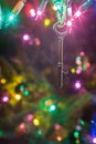 Christmas Tree Ornament Key Royalty Free Stock Photo