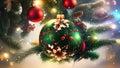 Christmas Tree Ornaments Decorations Royalty Free Stock Photo