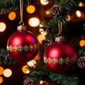 christmas tree ornaments, festive holiday decorations