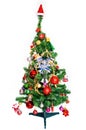 christmas tree and Ornaments chrismas isolate on white background Royalty Free Stock Photo