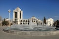 Christmas tree in the park, Ashgabad, capital of Turkmenistan.