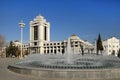 Christmas tree in the park, Ashgabad, capital of Turkmenistan.