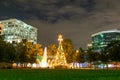 Christmas tree in park Fort Lauderdale, Florida, USA