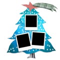 Christmas tree photo frames Royalty Free Stock Photo