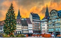 Christmas tree on Place Kleber in Strasbourg, France