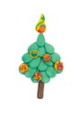 Christmas tree from plasticine.