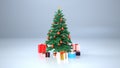 Christmas Tree Presents Royalty Free Stock Photo