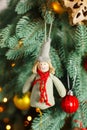 Christmas treewith decoratibe toys