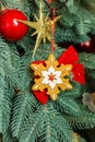 Christmas treewith decoratibe toys