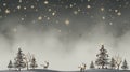 Christmas tree, reindeer, and star icons blending seamlessly on a grey canvas