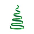 Christmas tree from ribbon Royalty Free Stock Photo