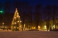 Christmas tree in Riga Royalty Free Stock Photo