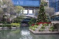 Christmas tree at the river walk.