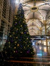 Christmas Tree at Ronald Reagan Washington National Airport Royalty Free Stock Photo