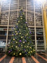 Christmas Tree at Ronald Reagan Washington National Airport Royalty Free Stock Photo