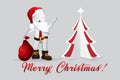 Christmas Tree Santa Claus -3D small people