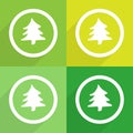 Christmas tree set Vector EPS10, Great for any use.