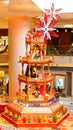 Christmas tree at shopping mall Royalty Free Stock Photo