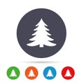 Christmas tree sign icon. Holidays button. Royalty Free Stock Photo