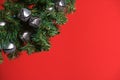 Christmas tree with silver bells Royalty Free Stock Photo